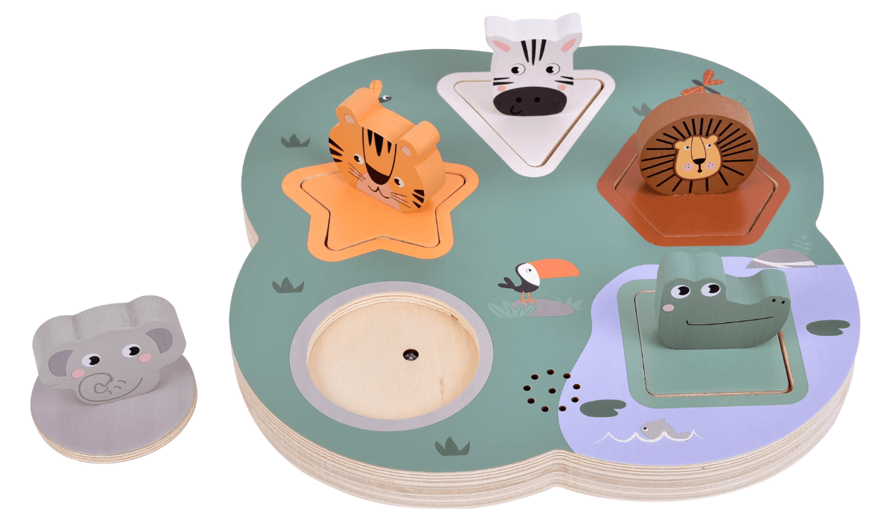 small foot Setzpuzzle 3D Tierlaute „Safari“