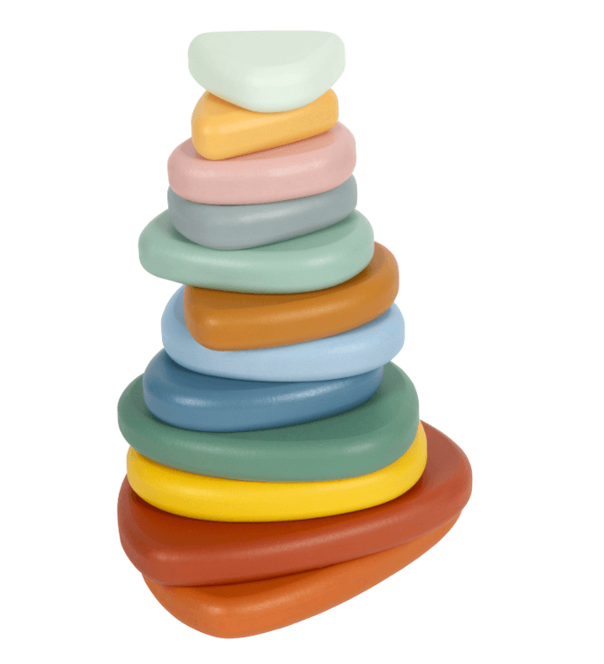 small foot Montessori Balancierspiel Flusssteine