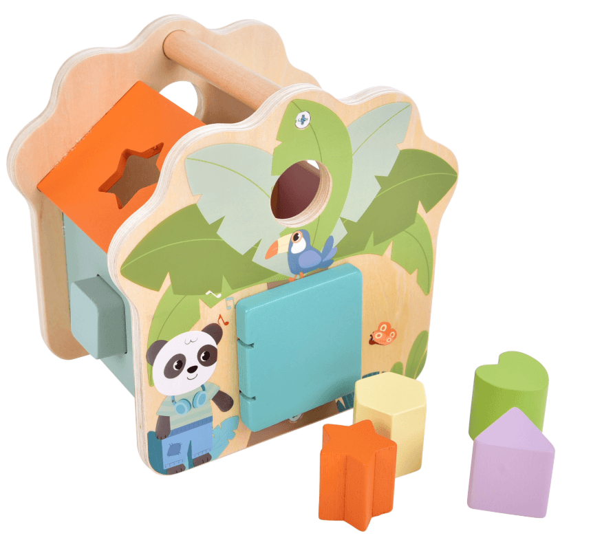 small foot Steckwürfel Haus „Jungle Friends“