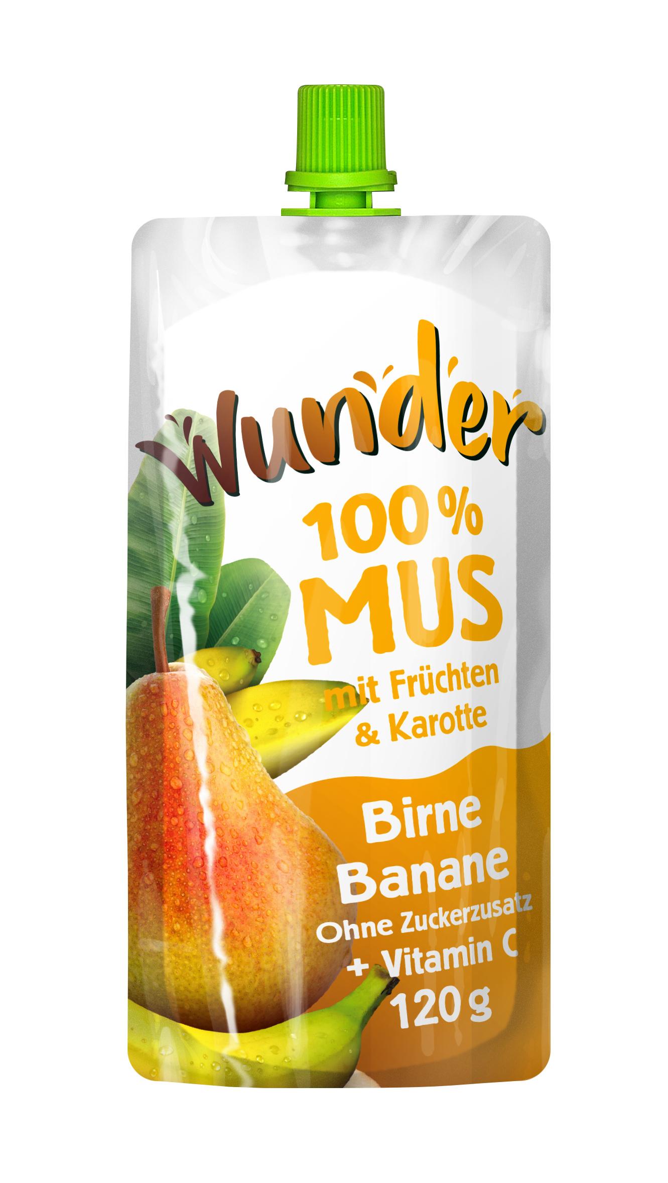 WUNDER Mus Birne Banane