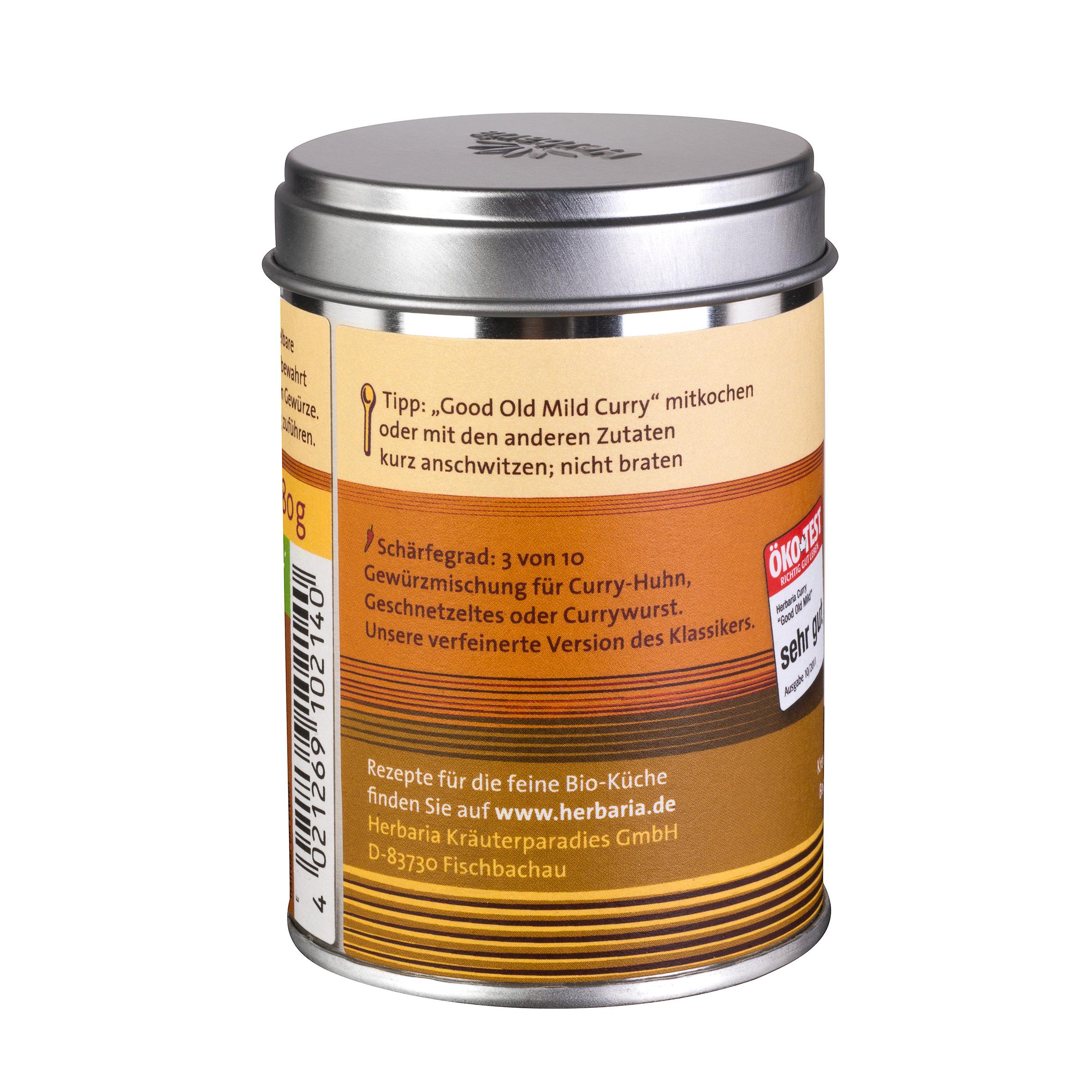 Produktbild Herbaria Good Old Mild Curry bio M-Dose 8 von 8