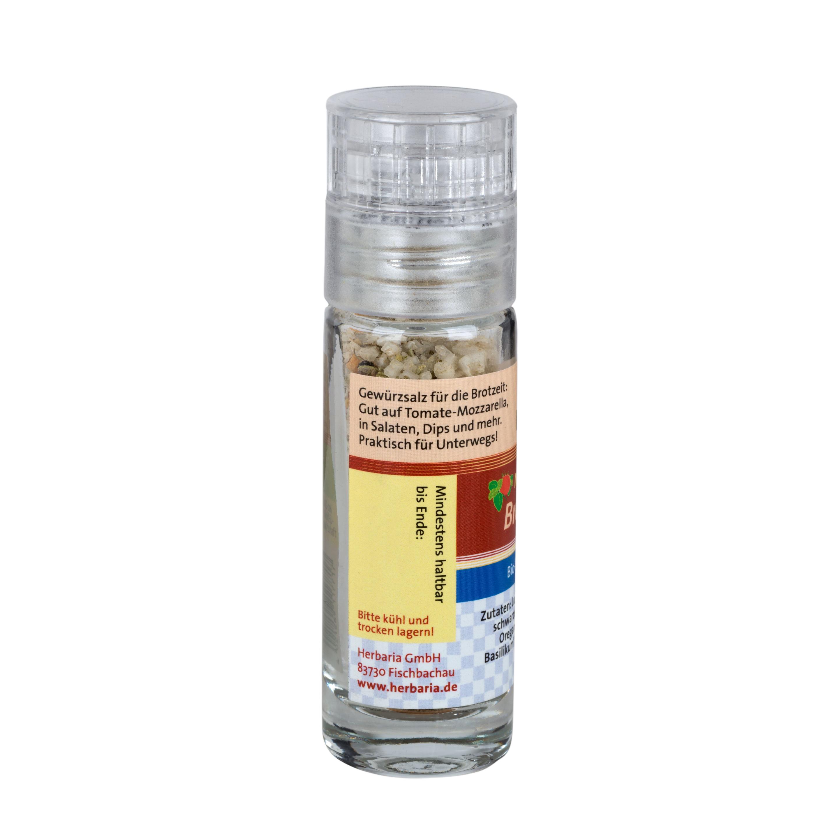 Produktbild Herbaria Bio Mediterranes Brotzeitsalz bio Mini-Mühle 2 von 3