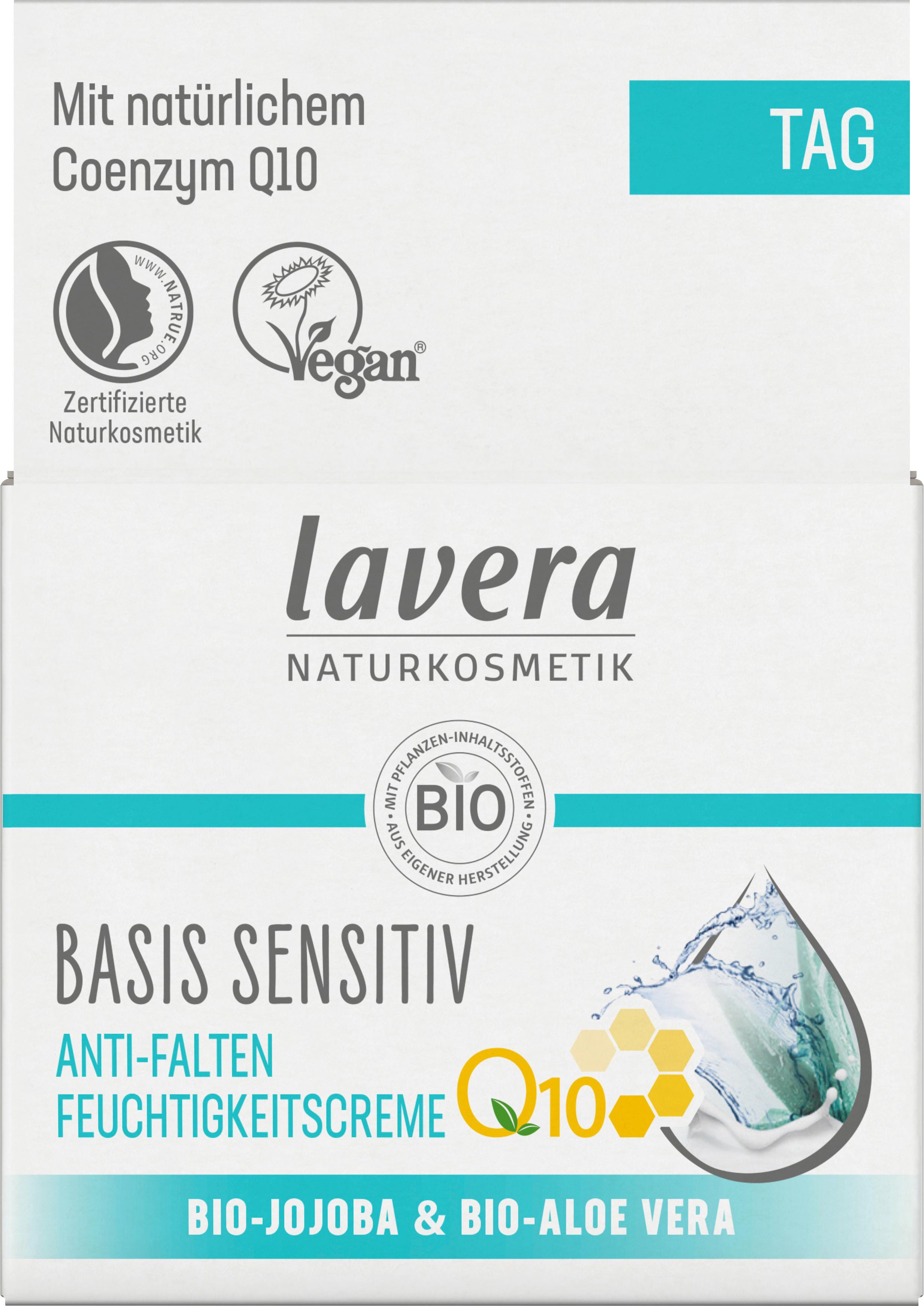 lavera BASIS SENSITIV Anti-Falten Feuchtigkeitscreme Q10