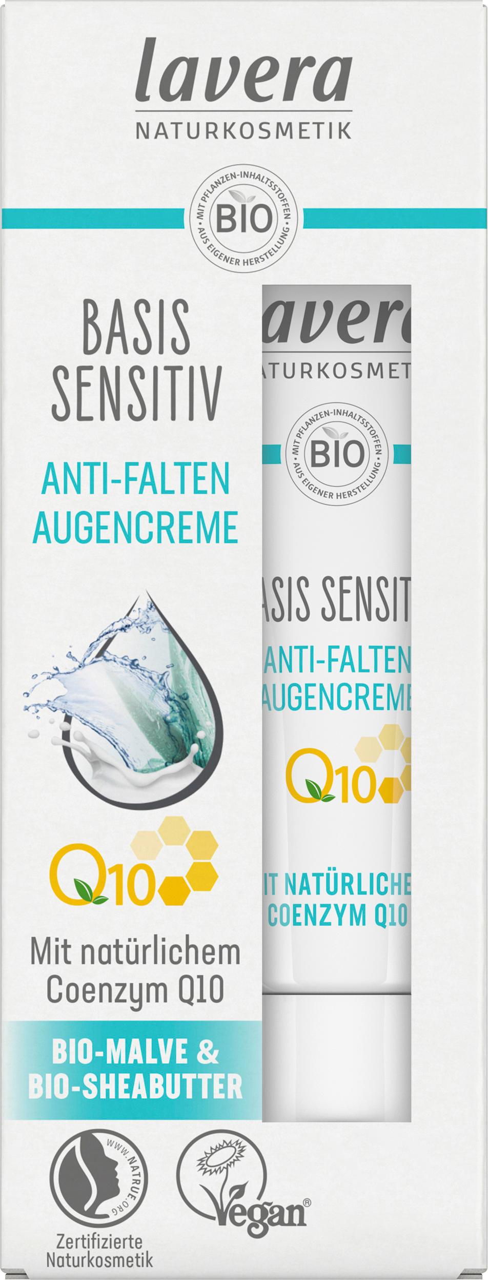 lavera BASIS SENSITIV Anti-Falten Augencreme Q10