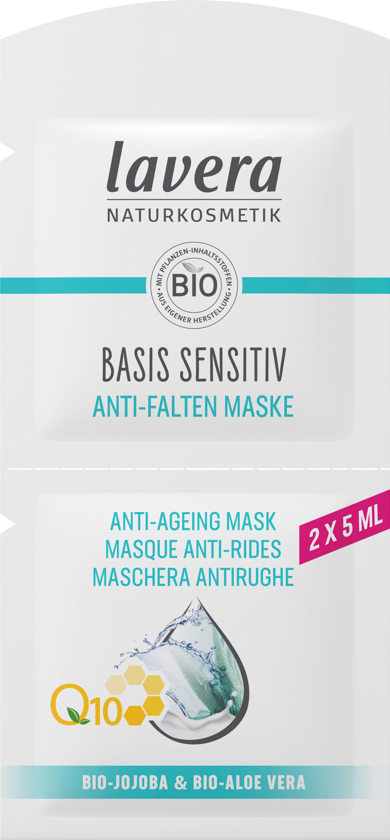 lavera BASIS SENSITIV Anti-Falten Maske Q10