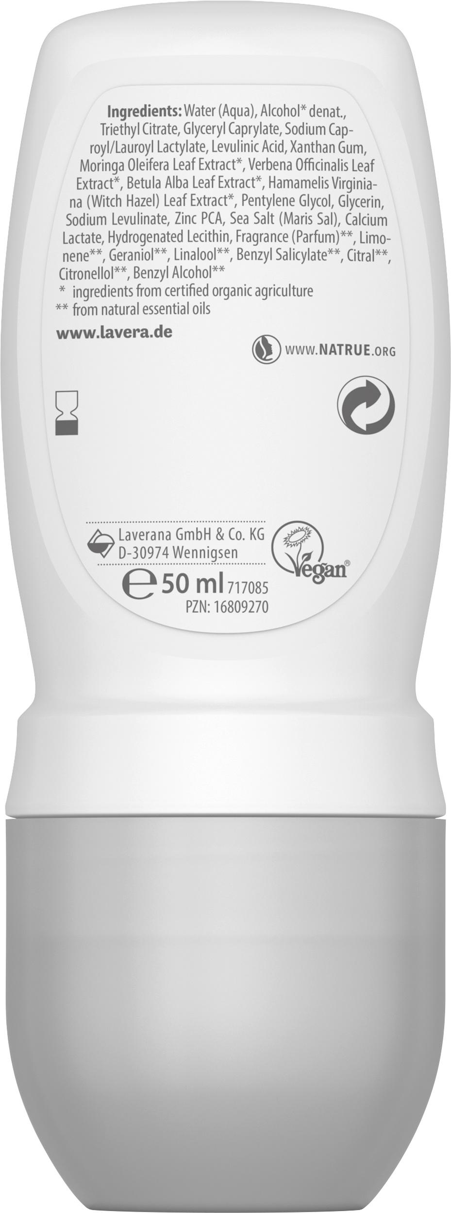 Produktbild lavera Deo Roll-on NATURAL&INVISIBLE 2 von 3