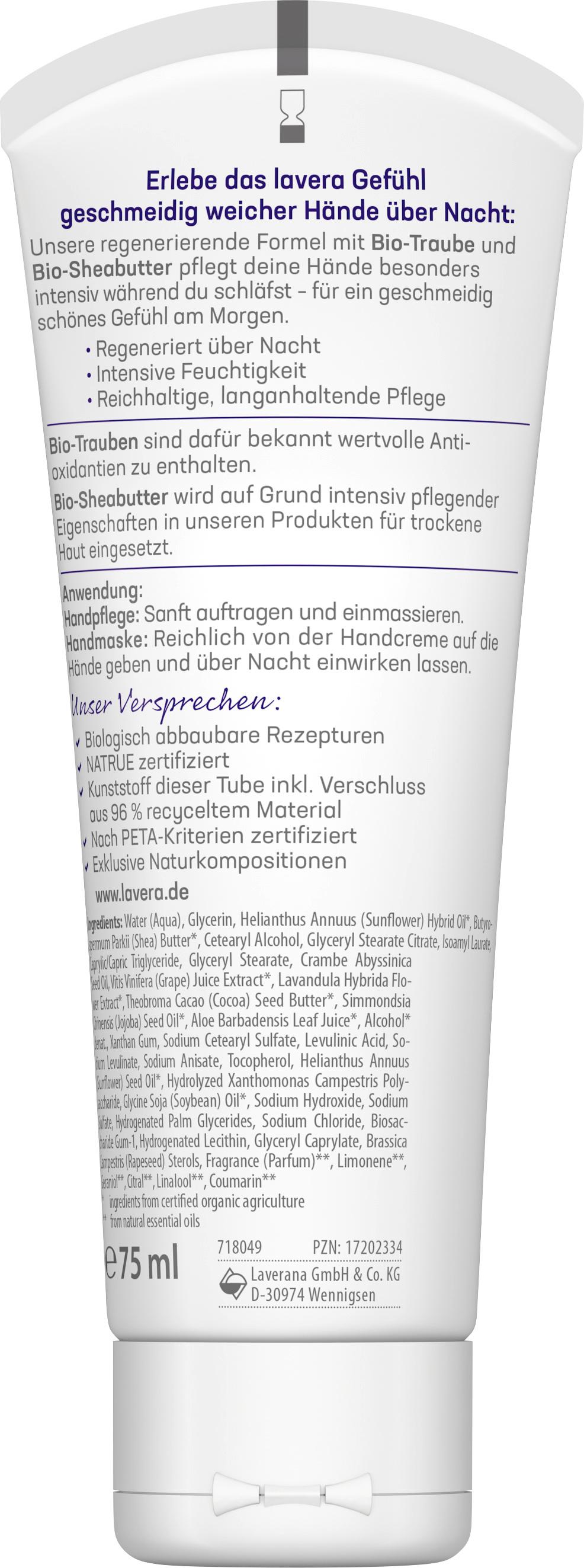 Produktbild lavera Gute Nacht 2in1 Handcreme&-maske 2 von 3