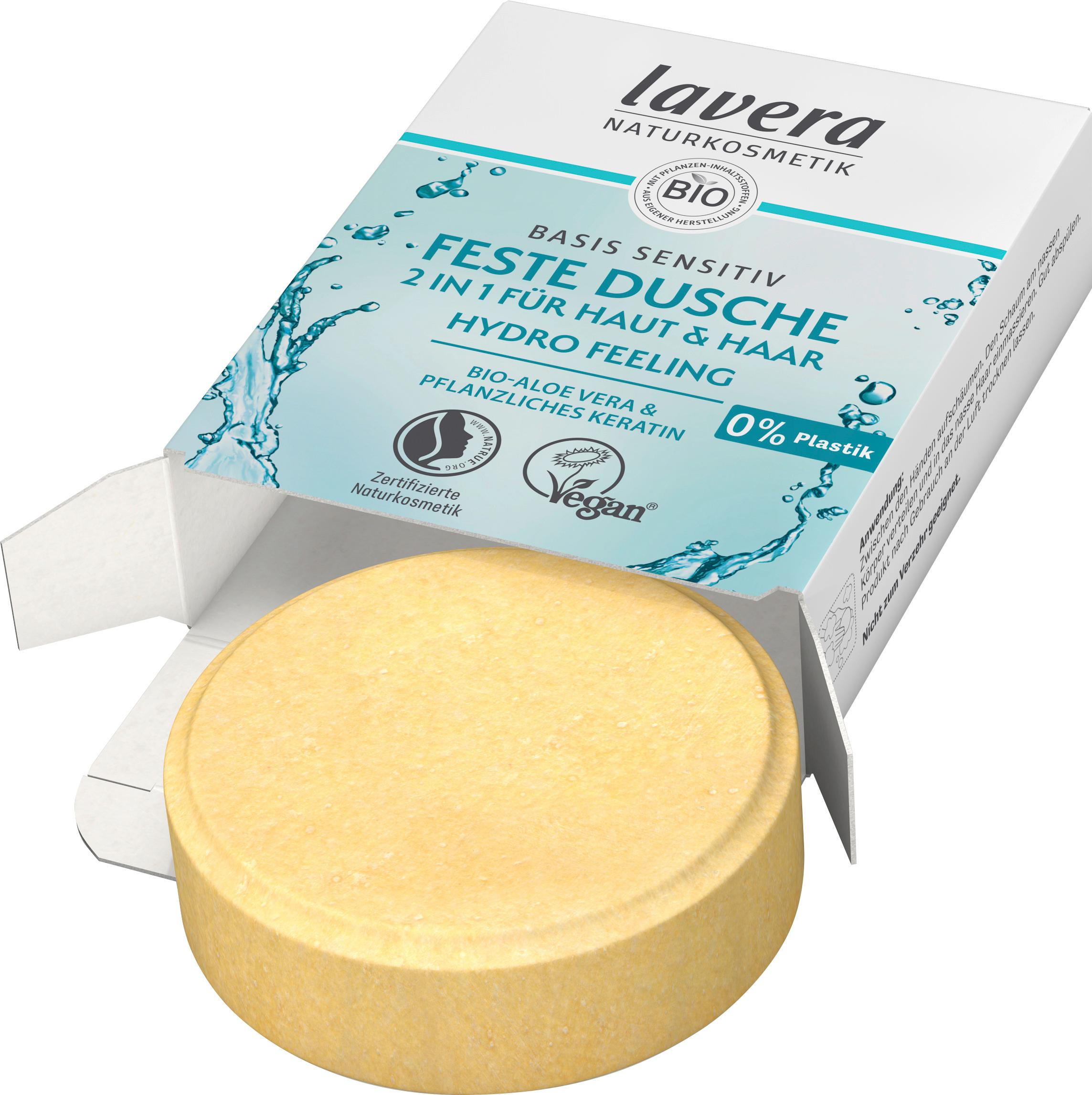 Produktbild lavera Feste Dusche 2 in 1 basis sensitiv Hydro Feeling 9 von 10