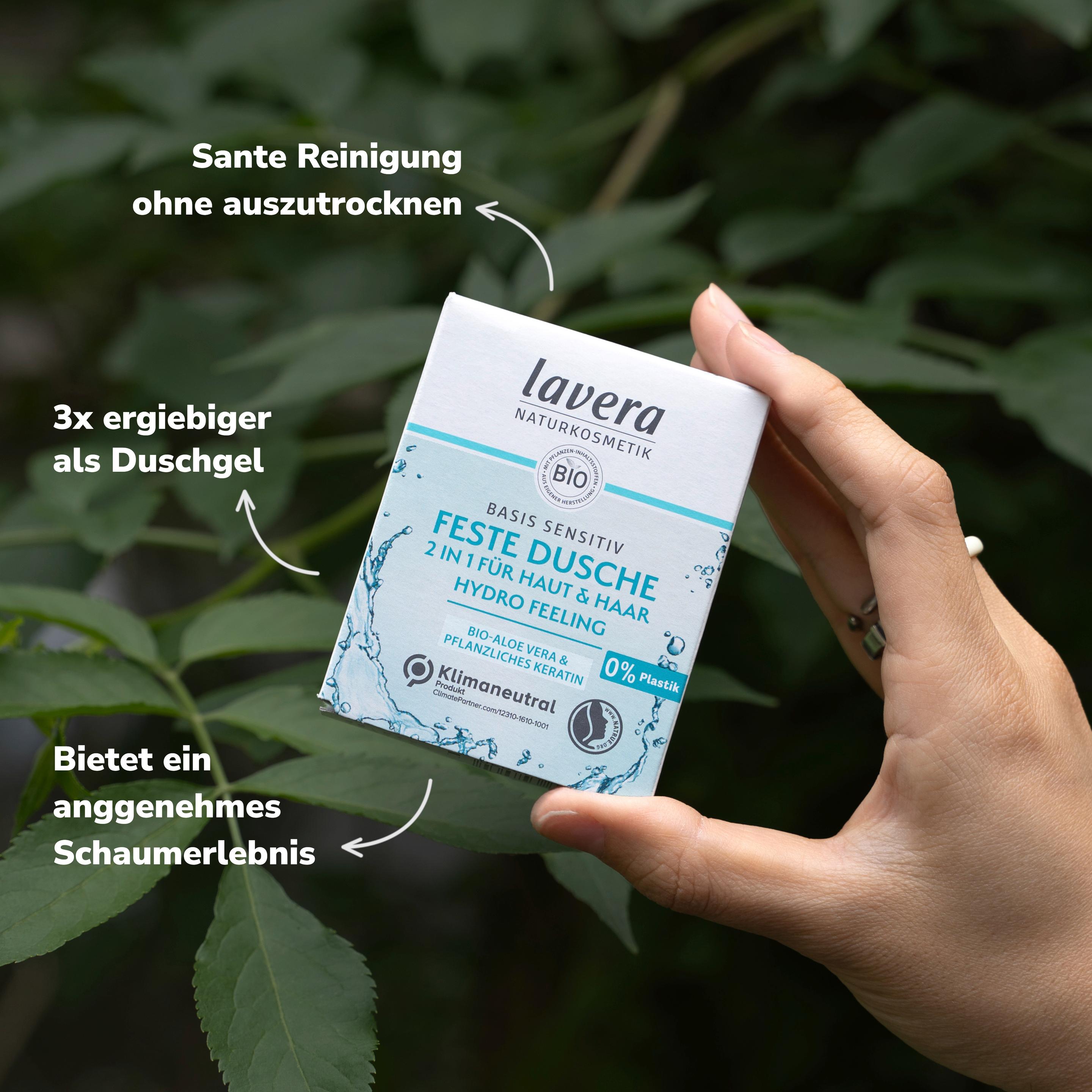 Produktbild lavera Feste Dusche 2 in 1 basis sensitiv Hydro Feeling 3 von 10