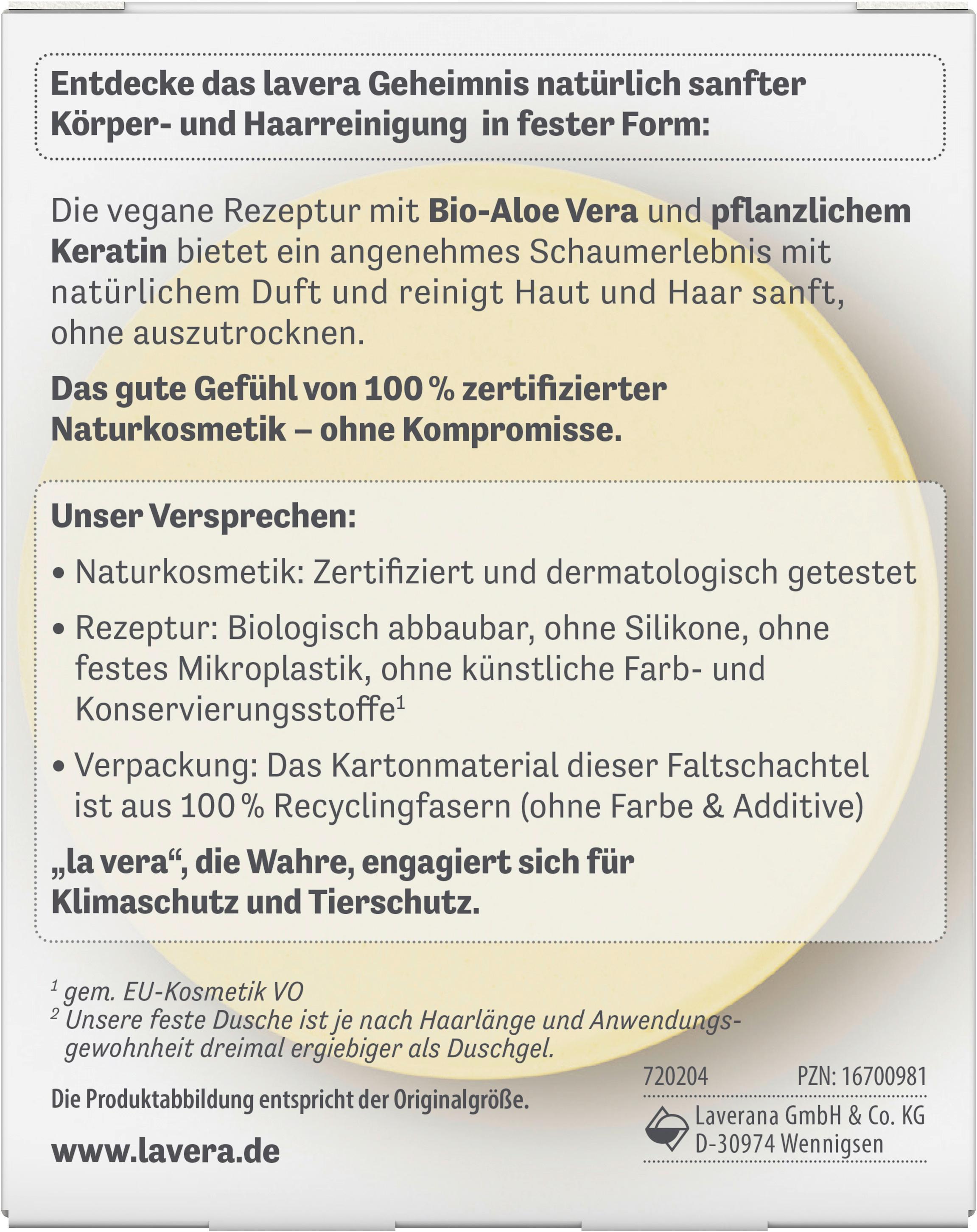 Produktbild lavera Feste Dusche 2 in 1 basis sensitiv Hydro Feeling 2 von 10