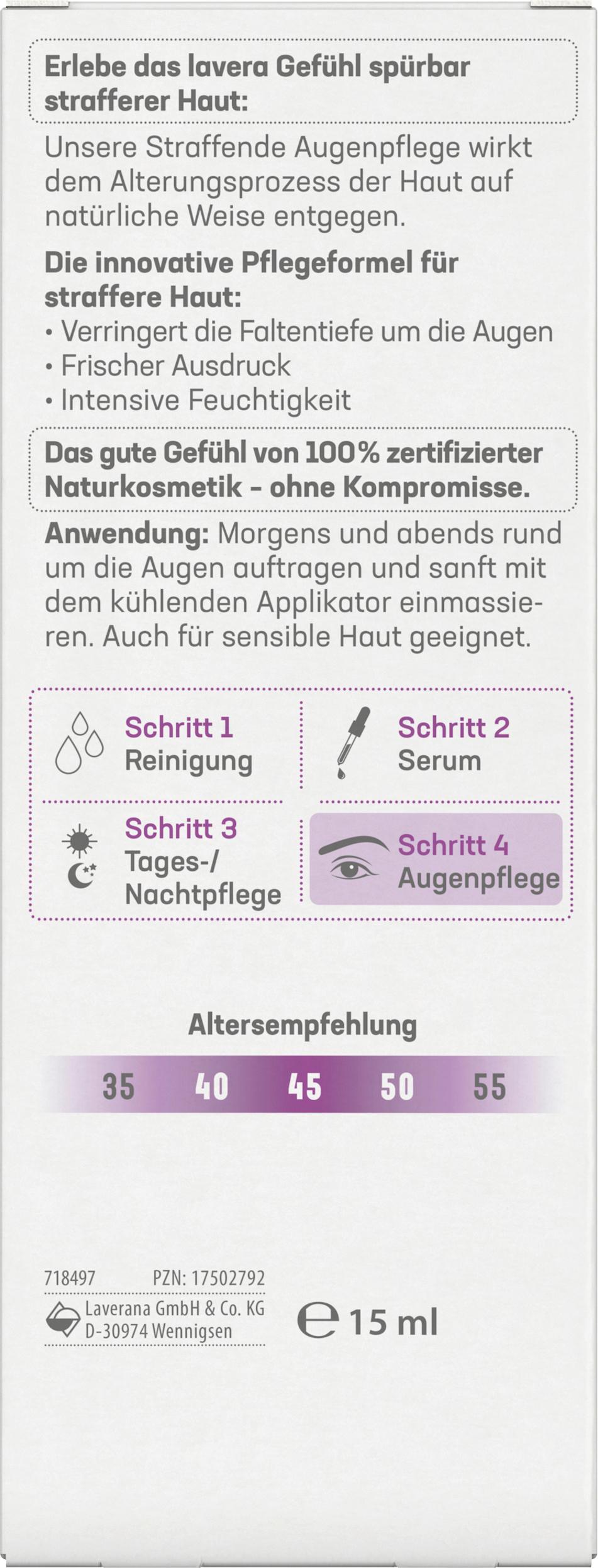 Produktbild lavera Straffende Augenpflege 2 von 6