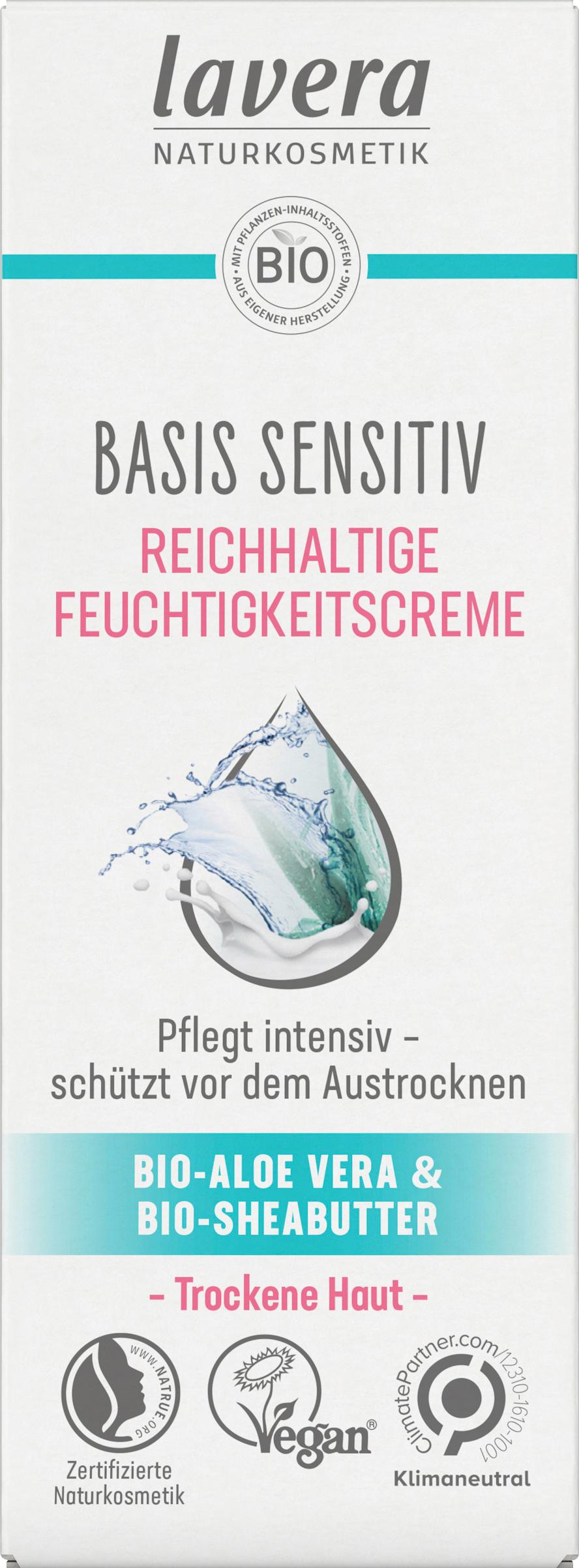 Produktbild lavera BASIS SENSITIV Reichhaltige Feuchtigkeitscreme 2 von 4