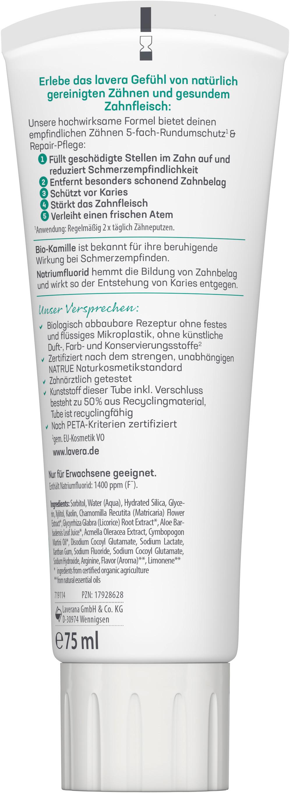 Produktbild lavera Zahncreme Sensitive&Repair 2 von 8