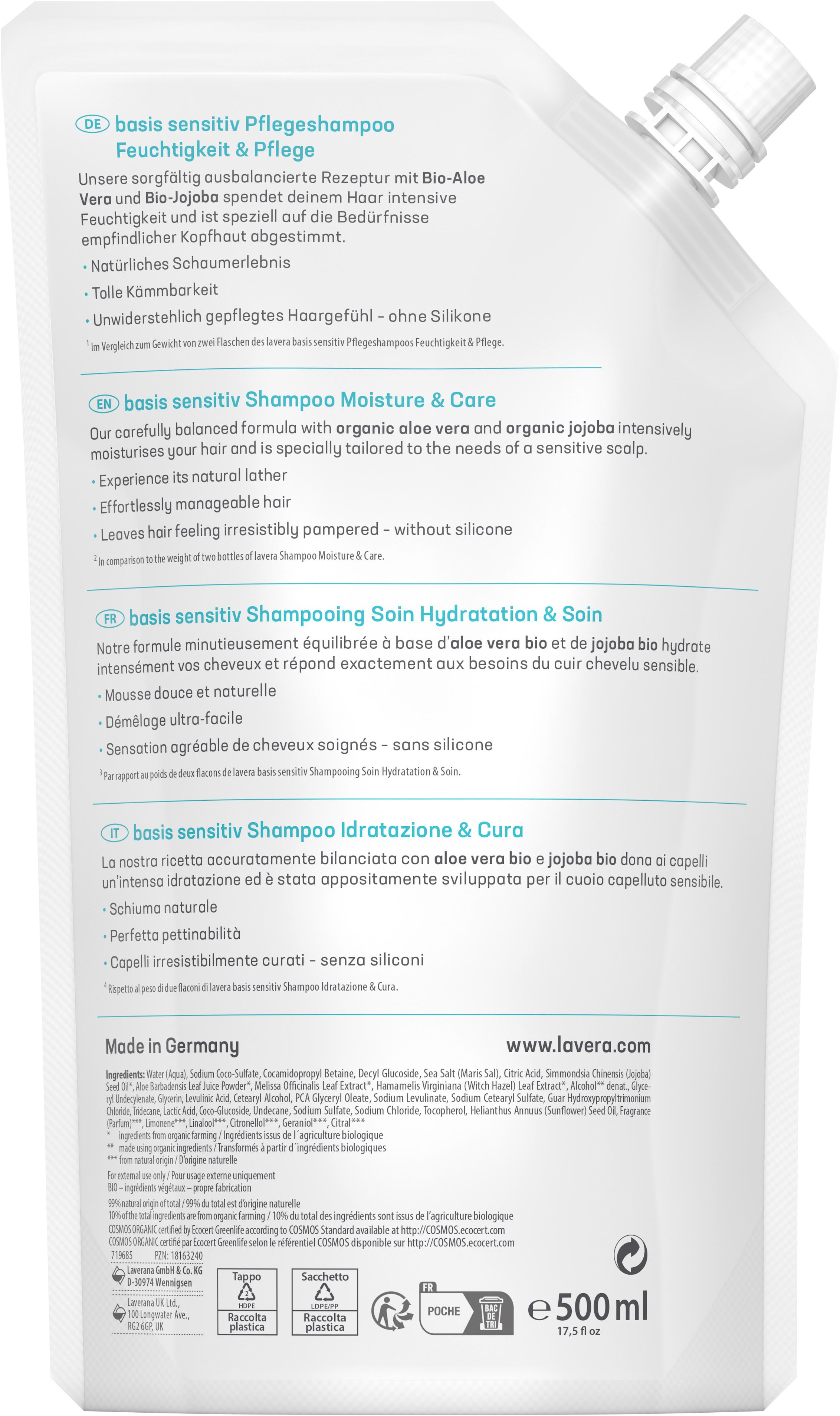 Produktbild lavera Basis Sensitiv Shampoo Nachfüllung 2 von 4