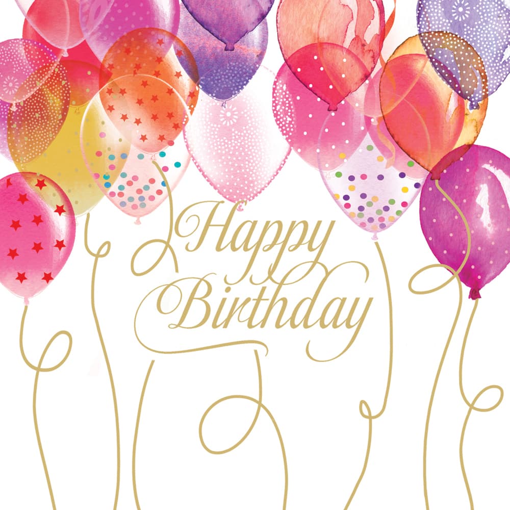 ppd Serviette Birthday Balloons 33x33cm