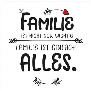 ppd Serviette Familie 33x33cm