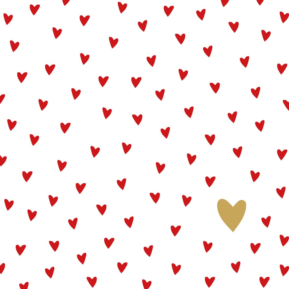 ppd Serviette Little Hearts 25x25cm