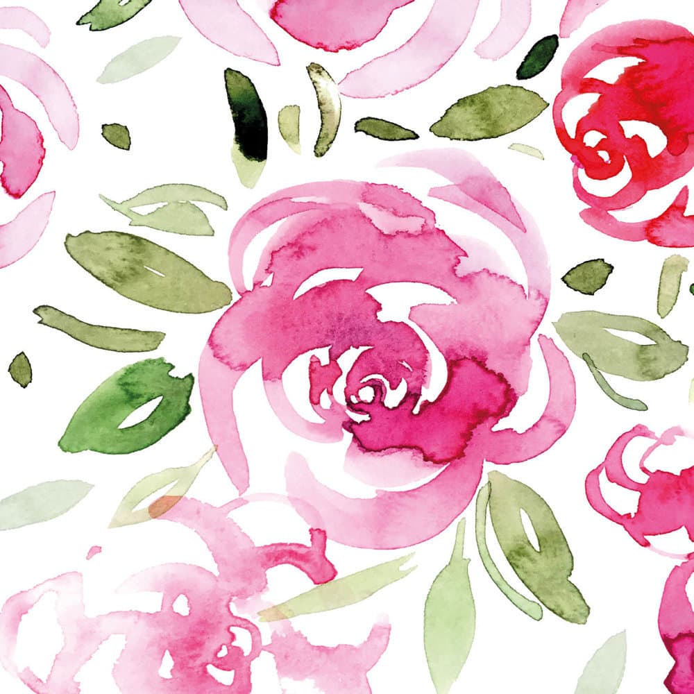 Bella Casa  Serviette Happy Flower red 33x33cm