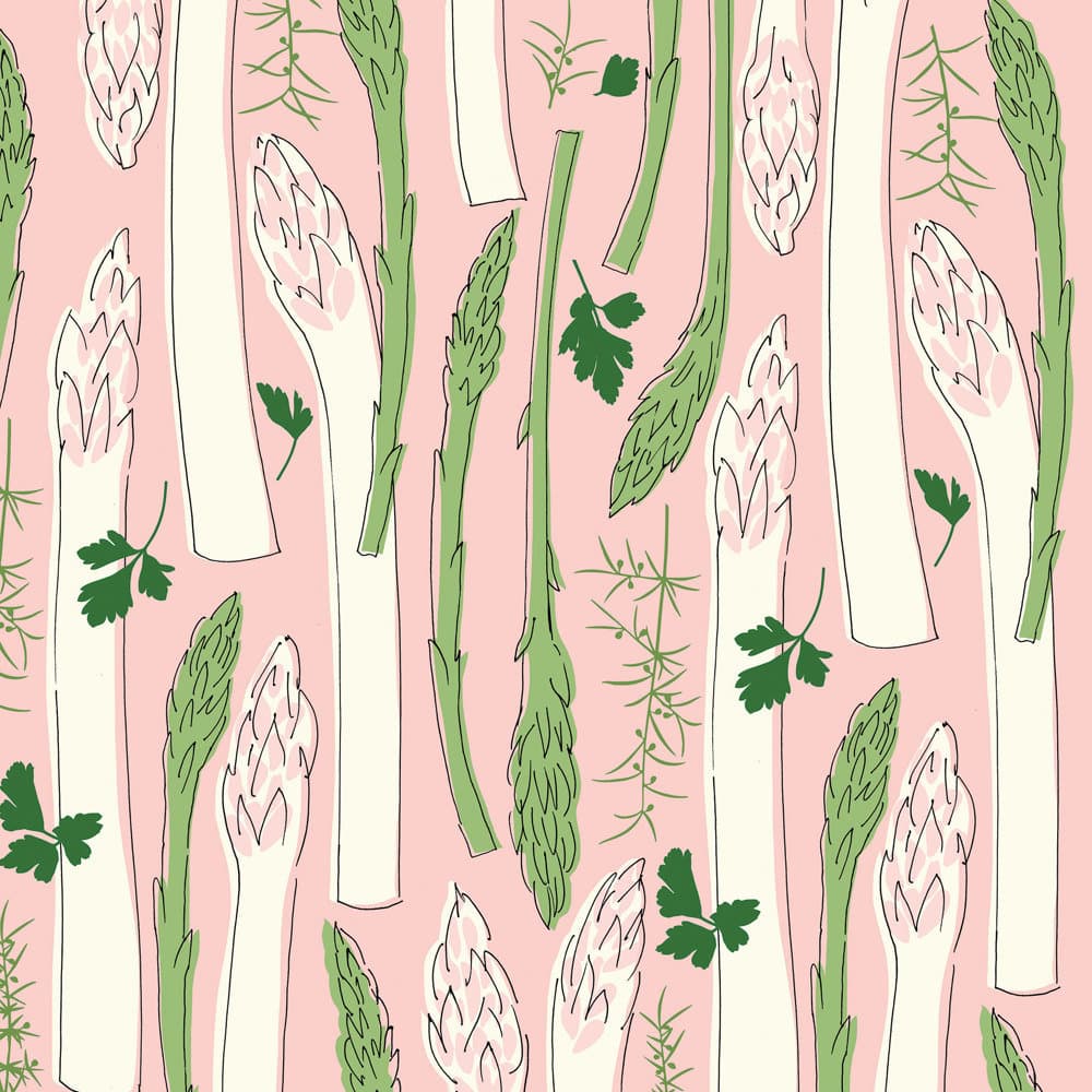 Bella Casa  Serviette Asperges 33x33cm