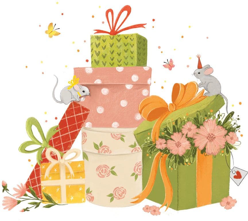ppd Serviette Celebration Gift 33x33cm