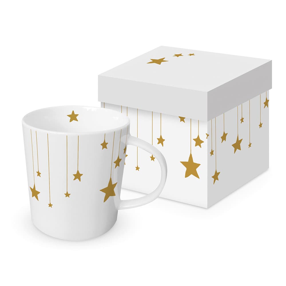 ppf Stars on Canvas white Trend Becher Geschenkpackung