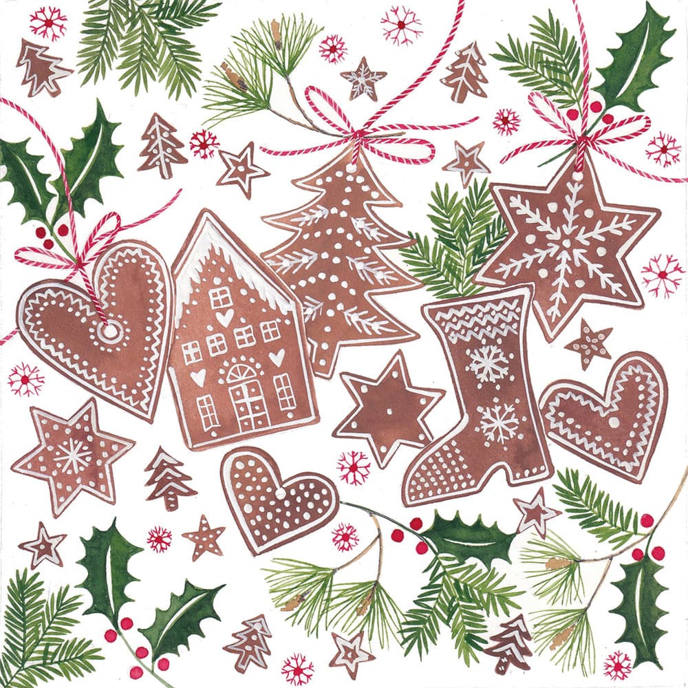 ppd Serviette Lebkuchen 33x33cm