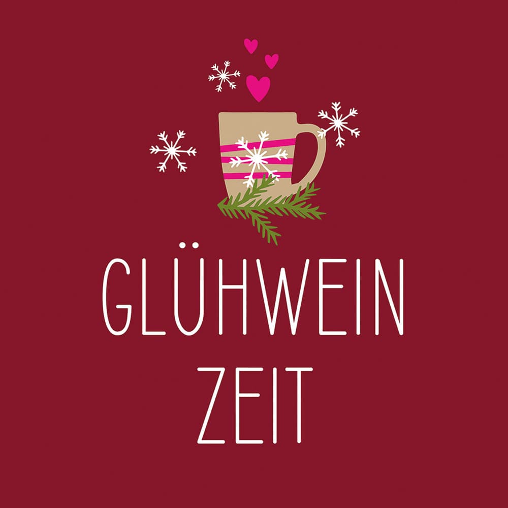 ppd Serviette Glühweinzeit 33x33cm