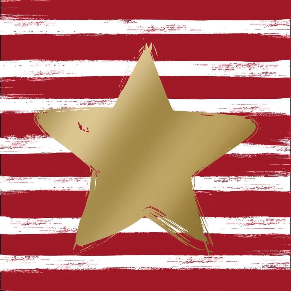 ppd Serviette Star & Stripes 33x33cm