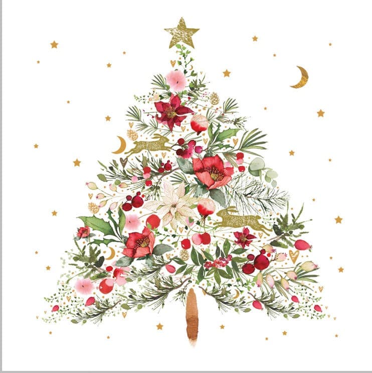 ppd Serviette Beautiful Christmas Tree 25x25cm