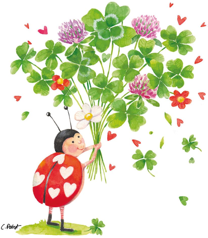 Bella Casa  Serviette Lucky! 33x33cm