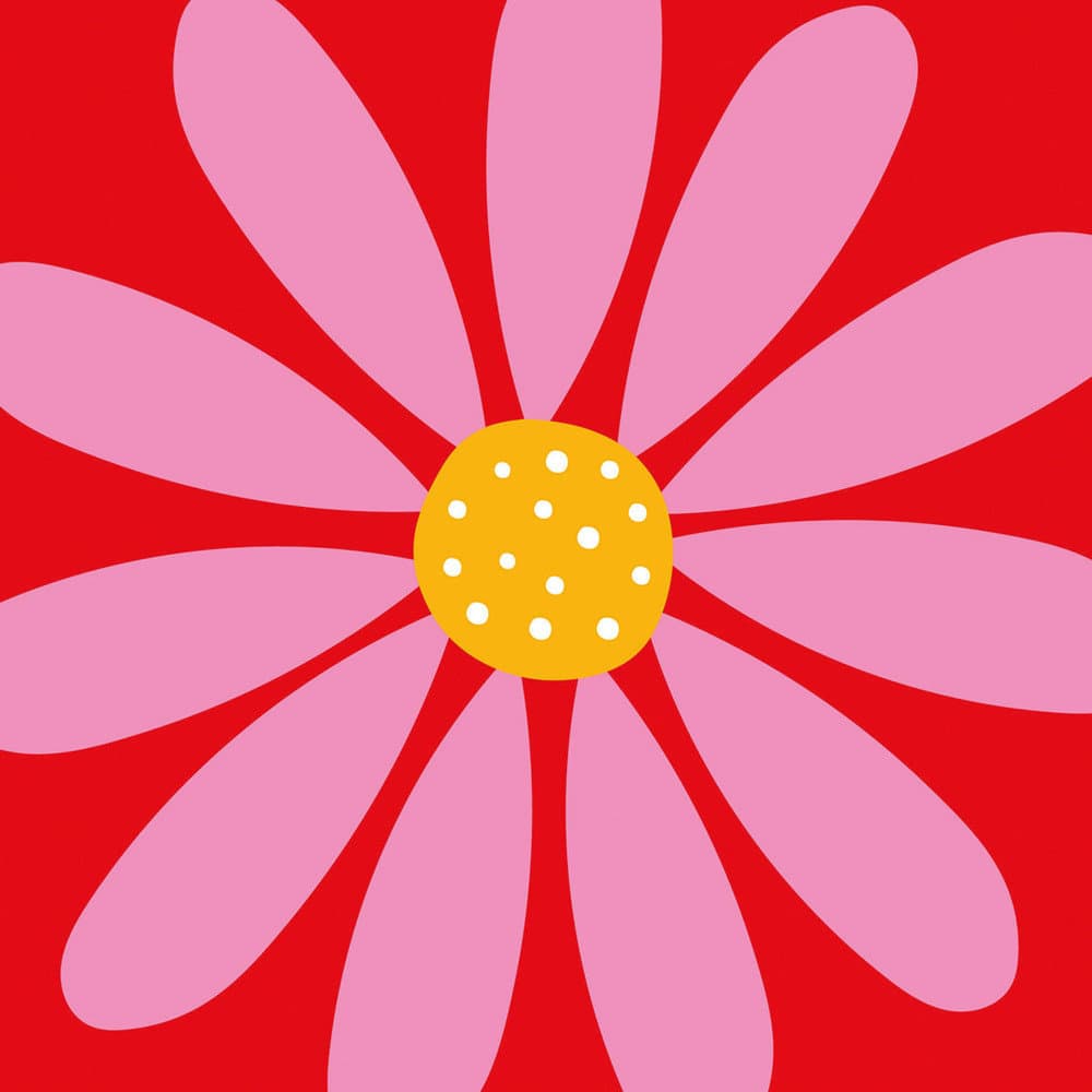 Bella Casa  Serviette Happy Flower red 33x33cm