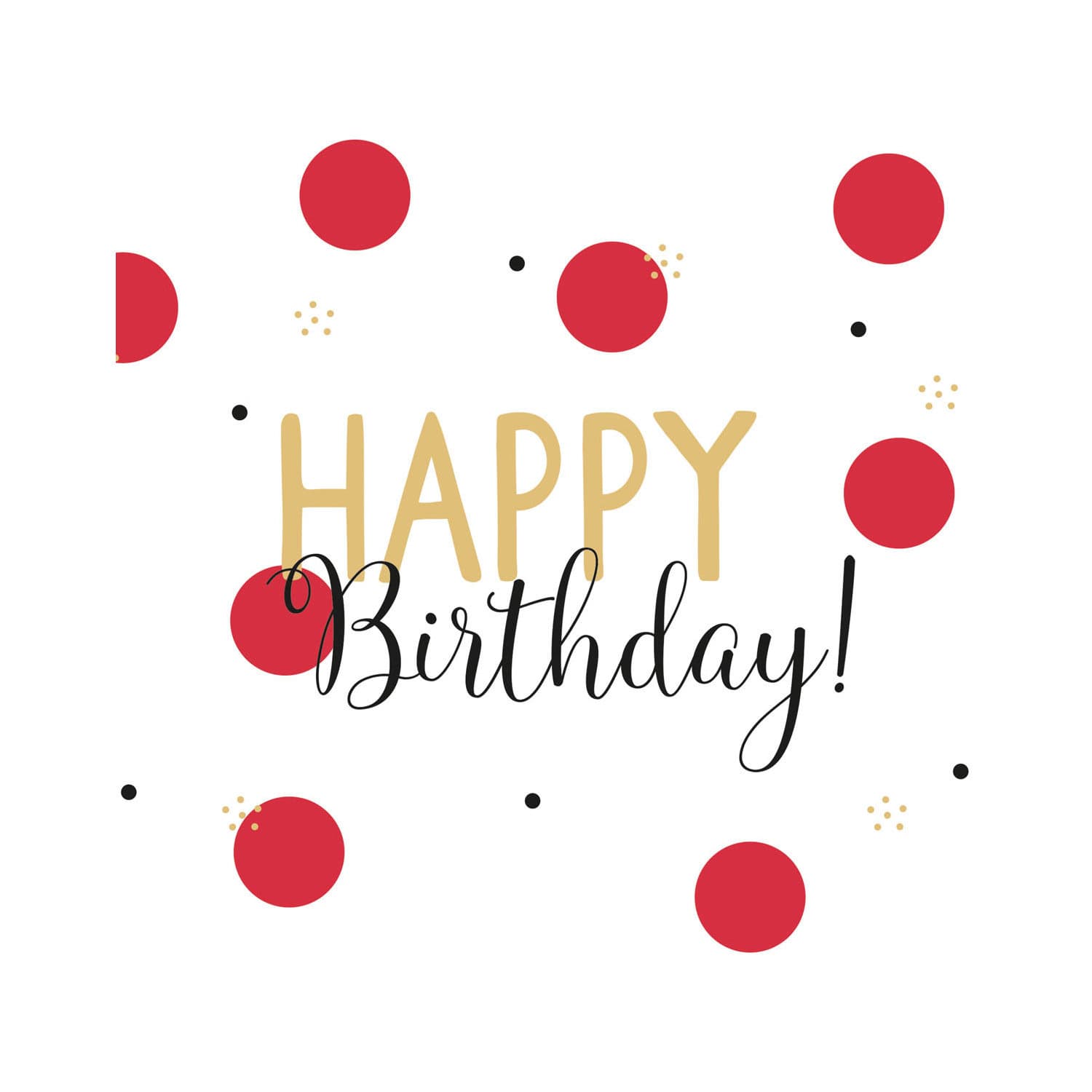 Bella Casa Servietten Happy Birthday 33x33cm