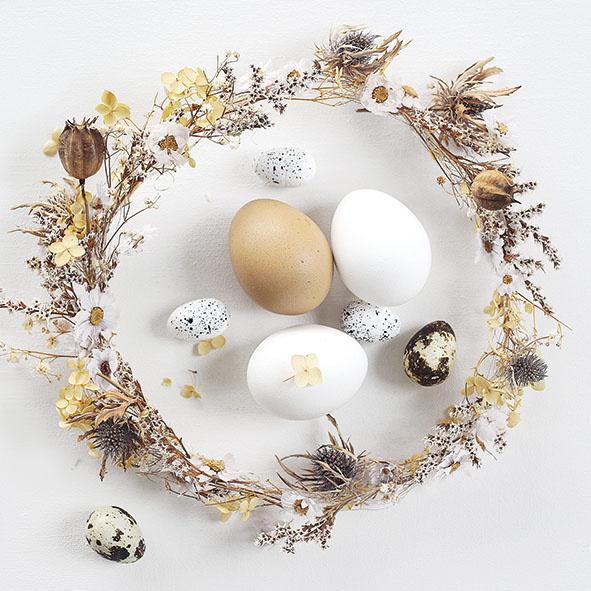 Bella Casa Servietten 33x33cm Eggs