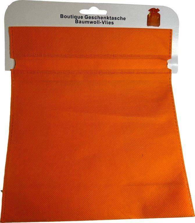 BOCK Geschenktüte Non-Woven gross orange 35 x 27cm