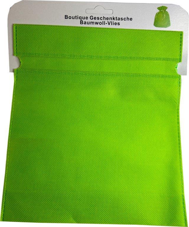 BOCK Geschenktüte Non-Woven gross grün 35 x 27cm