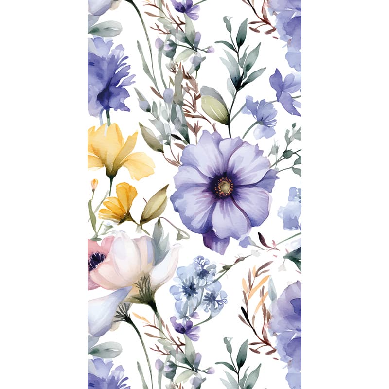 Servietten Purple Flowers 33x40cm