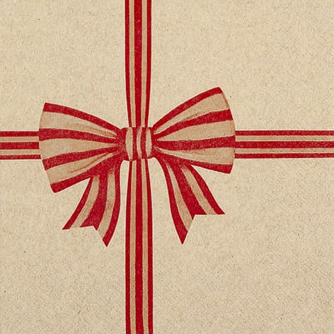 Home-Fashion Servietten Ribbon Eco 33x33cm