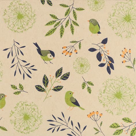 Home-Fashion Servietten Birds and Twigs 33x33cm