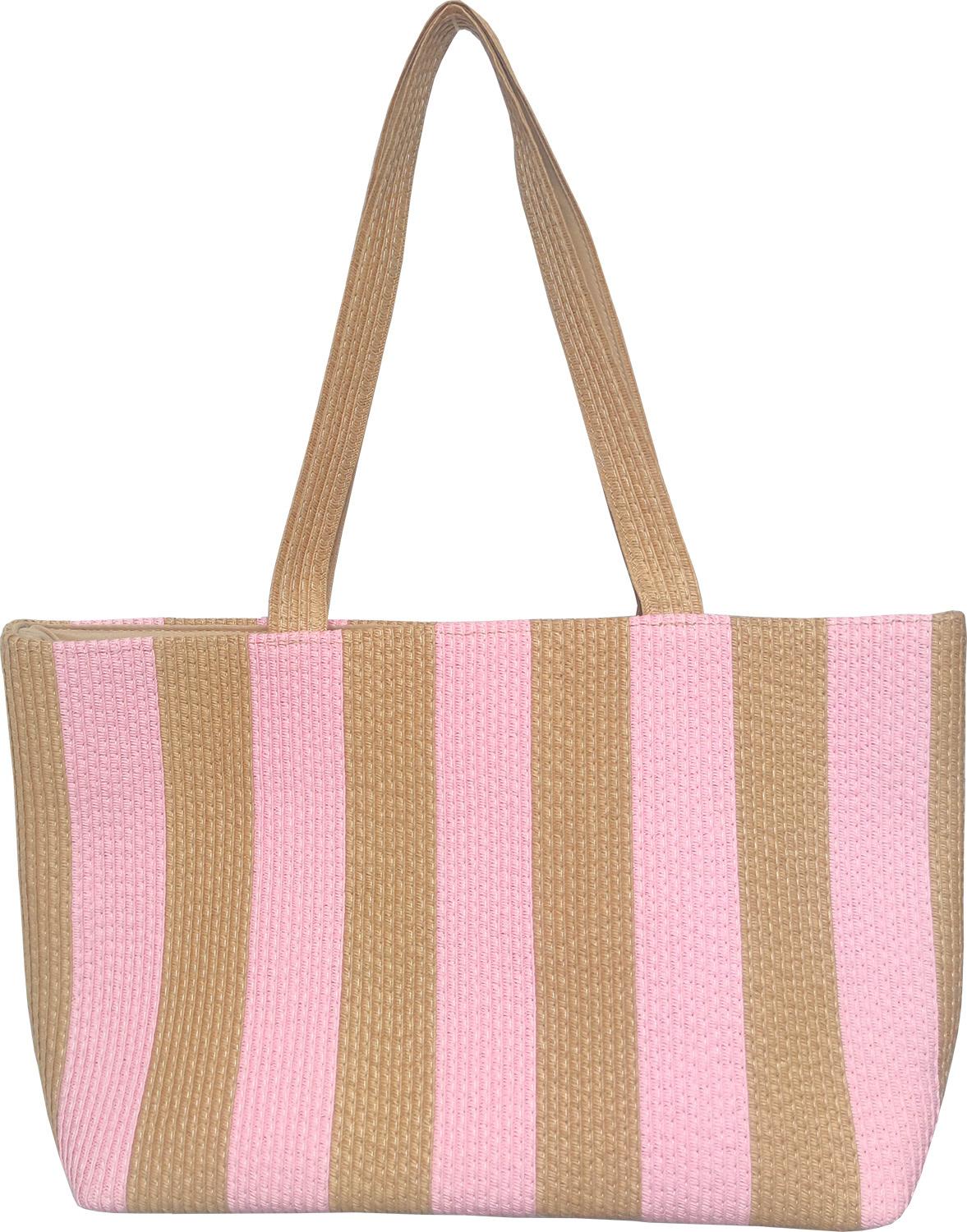 Strohtasche Streifen