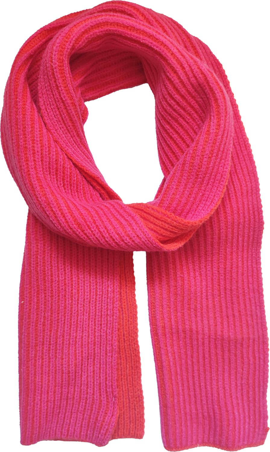 Rippenstrickschal Two Tone