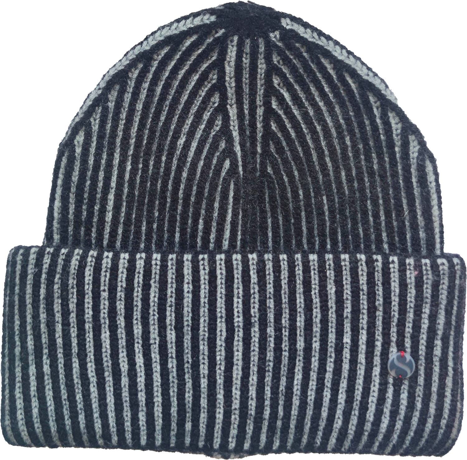 Rippenstrickmütze Two Tone