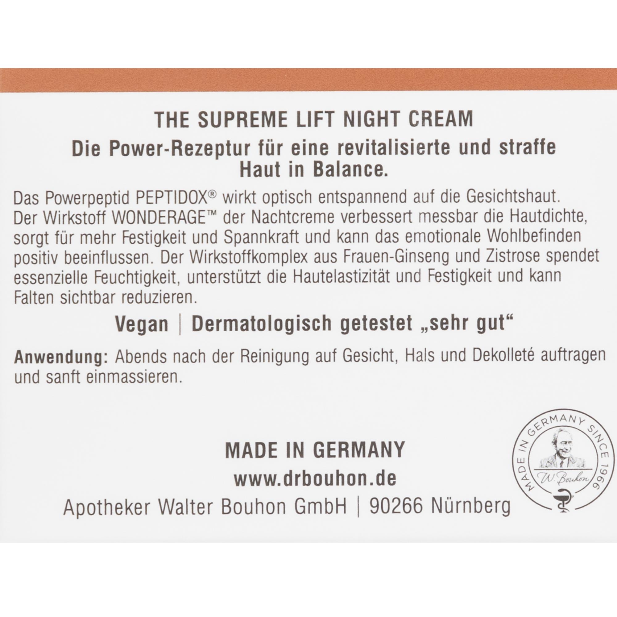 Produktbild DR. BOUHON The Supreme Lift Night Cream 3 von 9