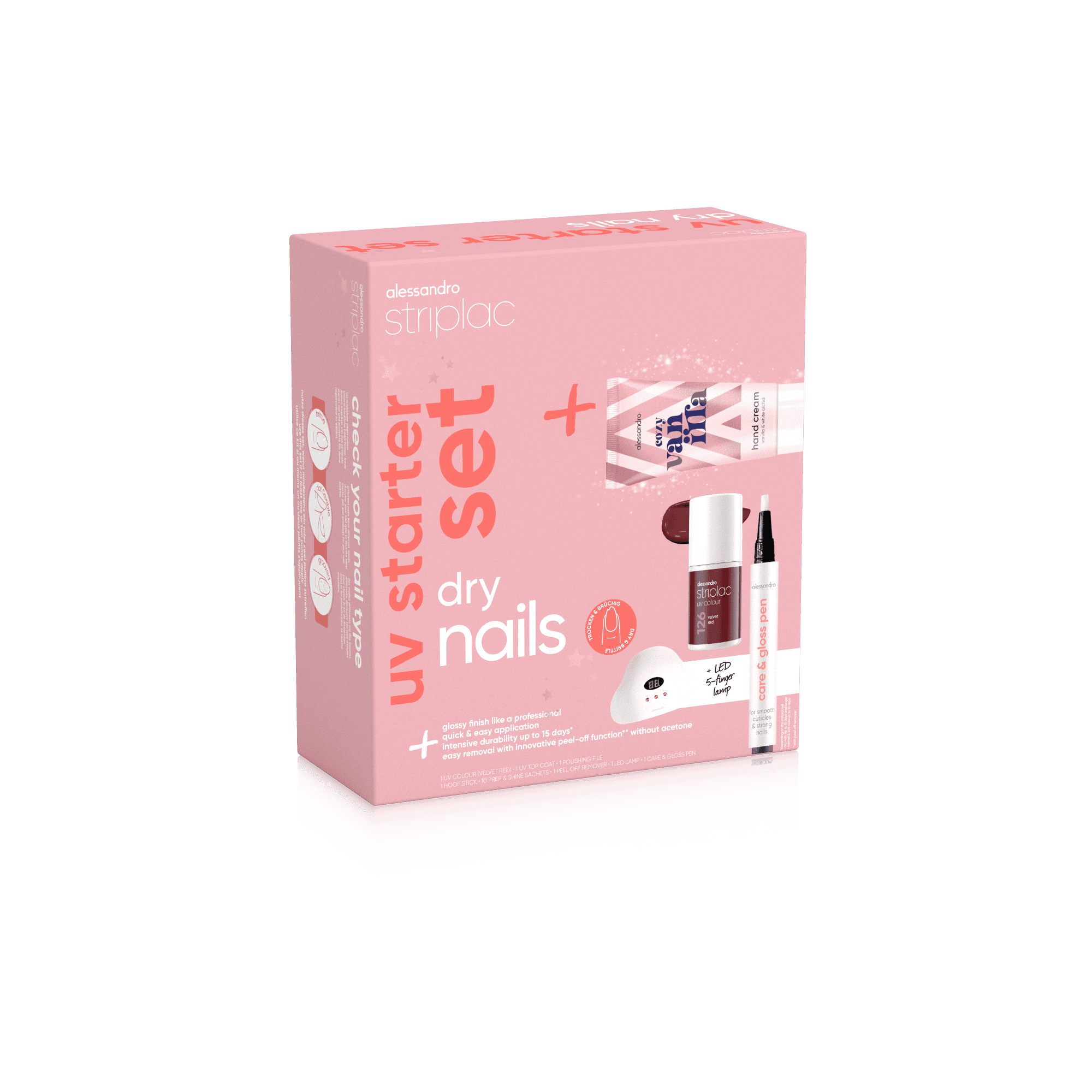 alessandro Striplac UV Starter Set Dry Nails Geschenkpackung