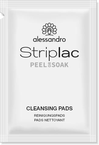 alessandro Striplac Peel or Soak Reinigungstücher Set