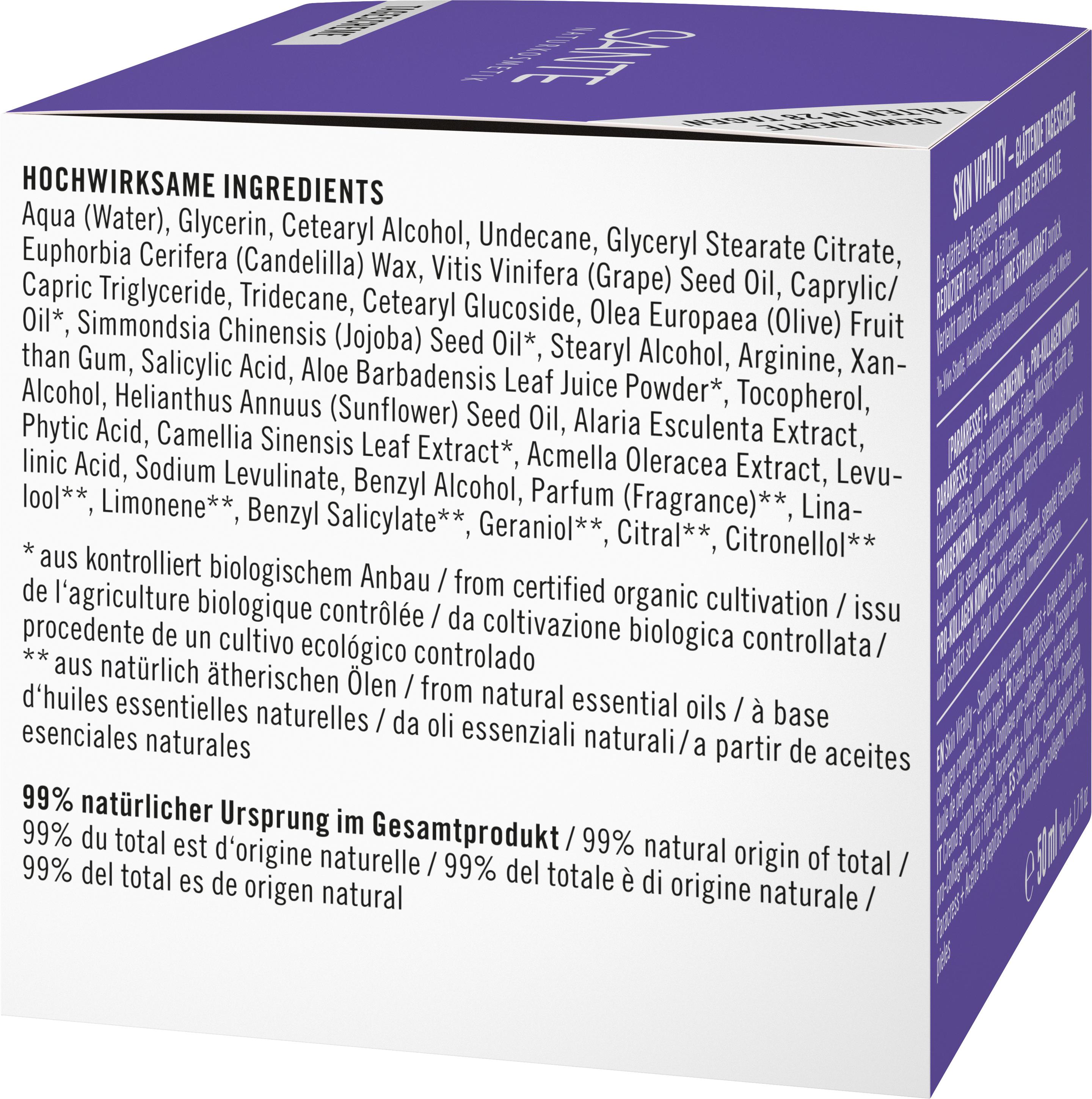 Produktbild SANTE SKIN VITALITY Glättende Tagescreme 2 von 3
