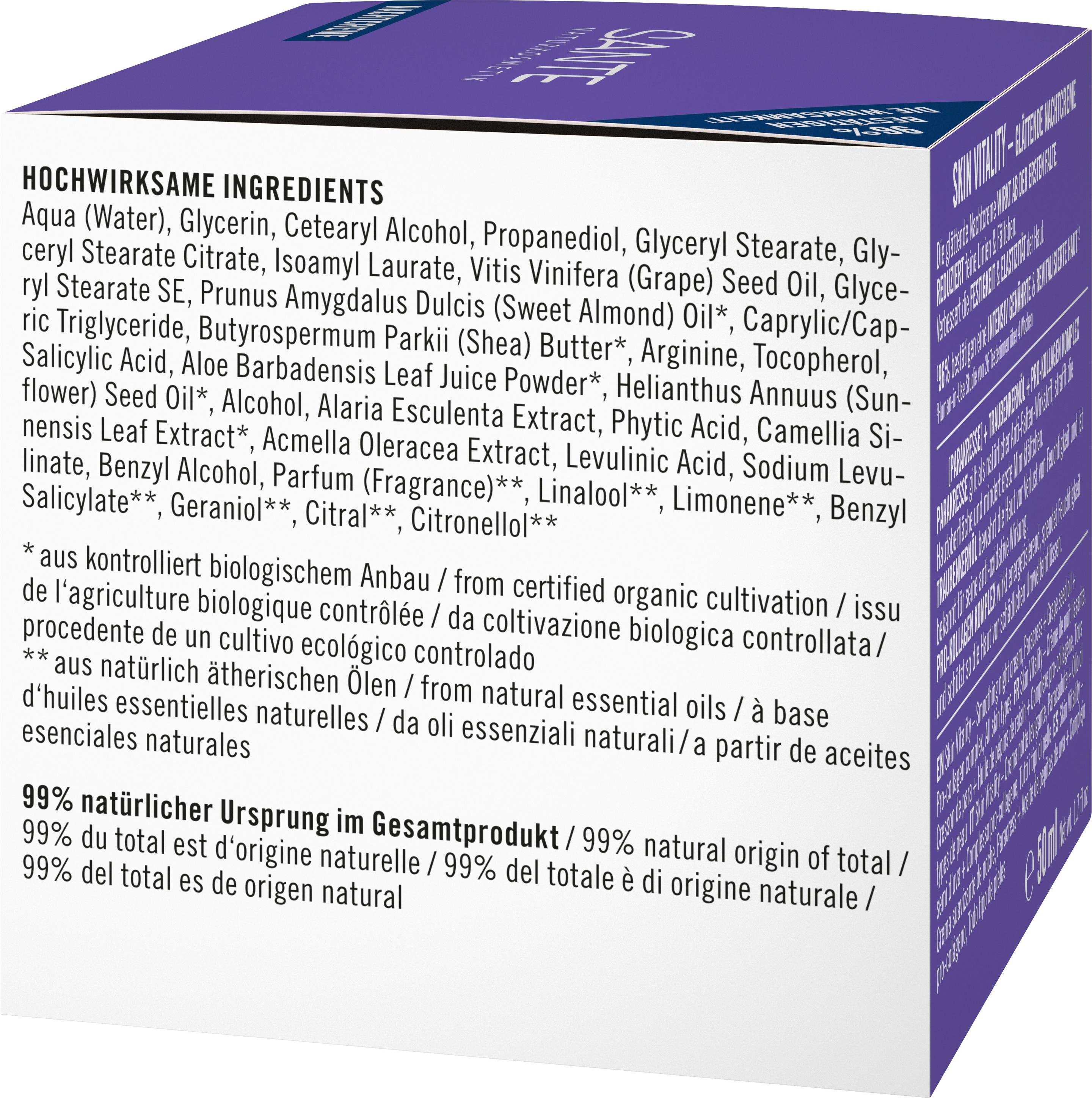 Produktbild SANTE SKIN VITALITY Glättende Nachtcreme 6 von 7