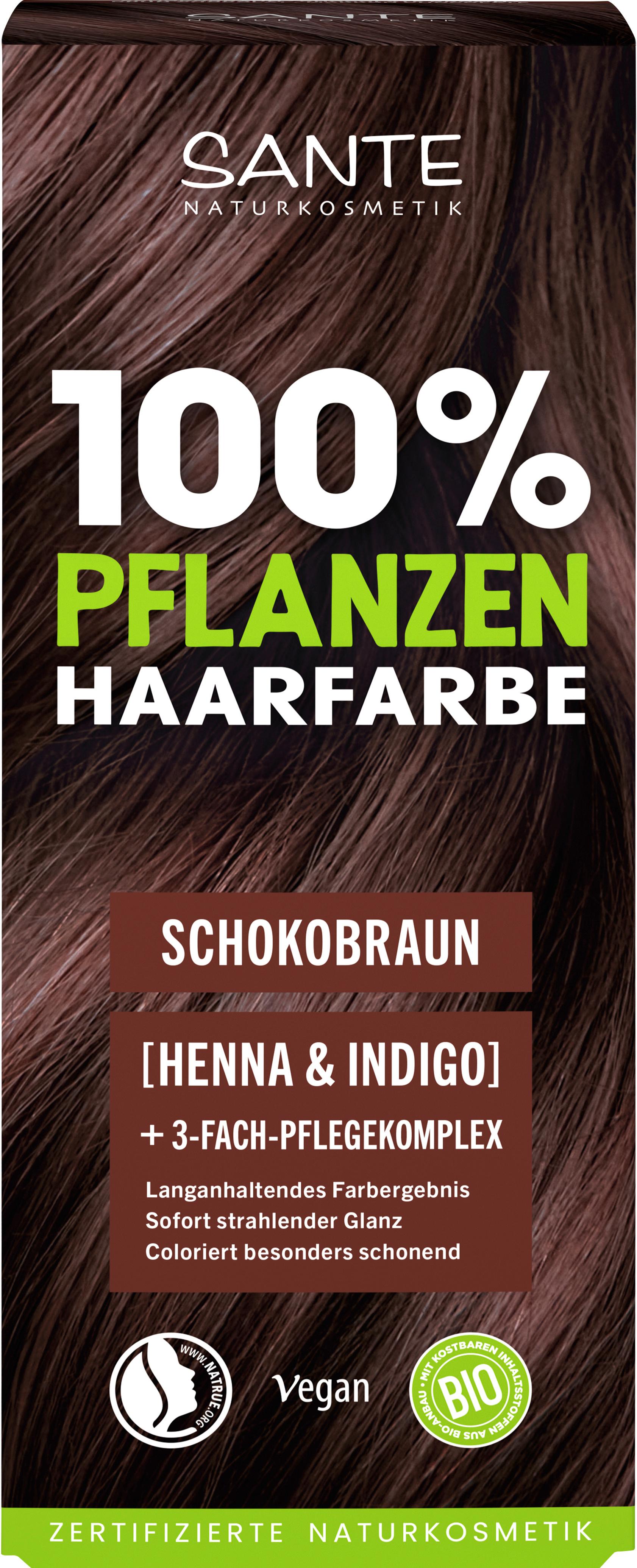 SANTE 100% Pflanzen Haarfarbe Schokobraun