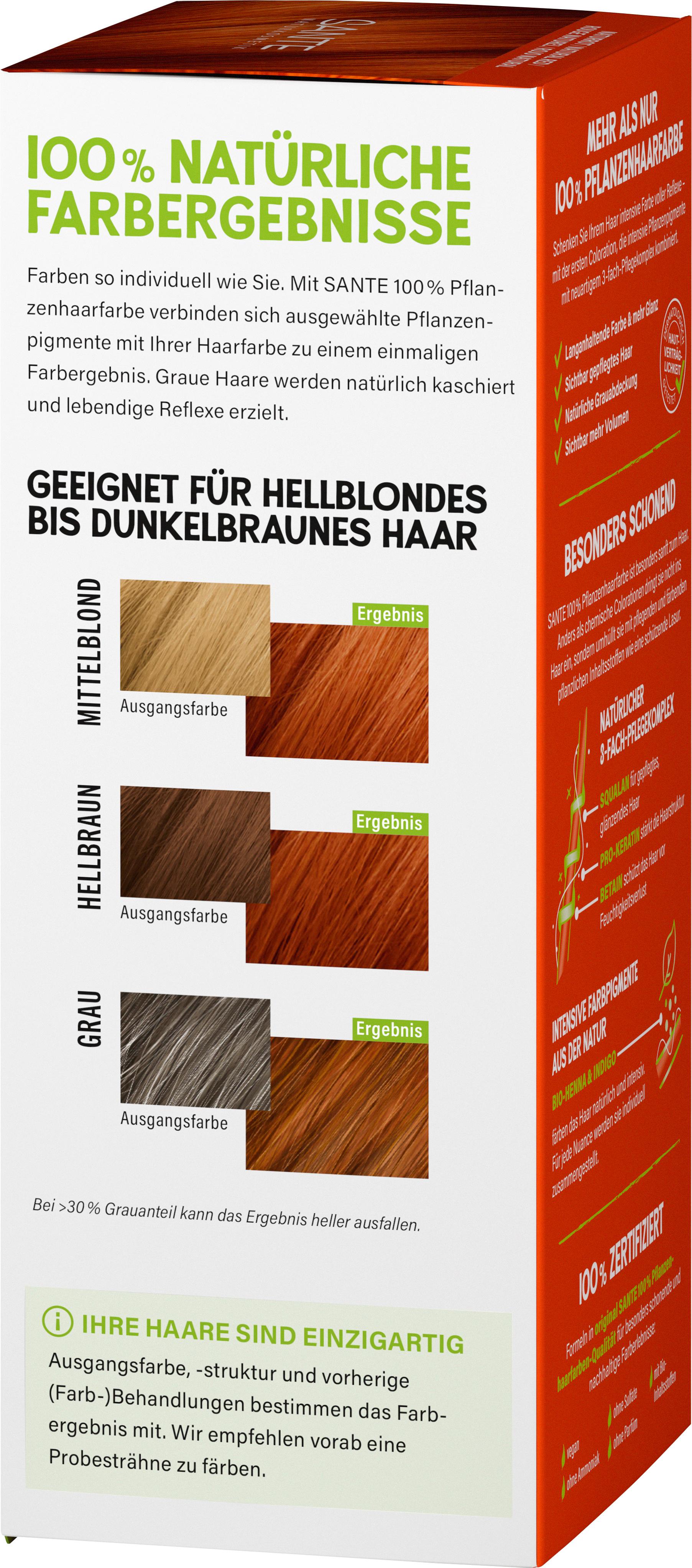 Produktbild SANTE 100% Pflanzen Haarfarbe Naturrot 4 von 4