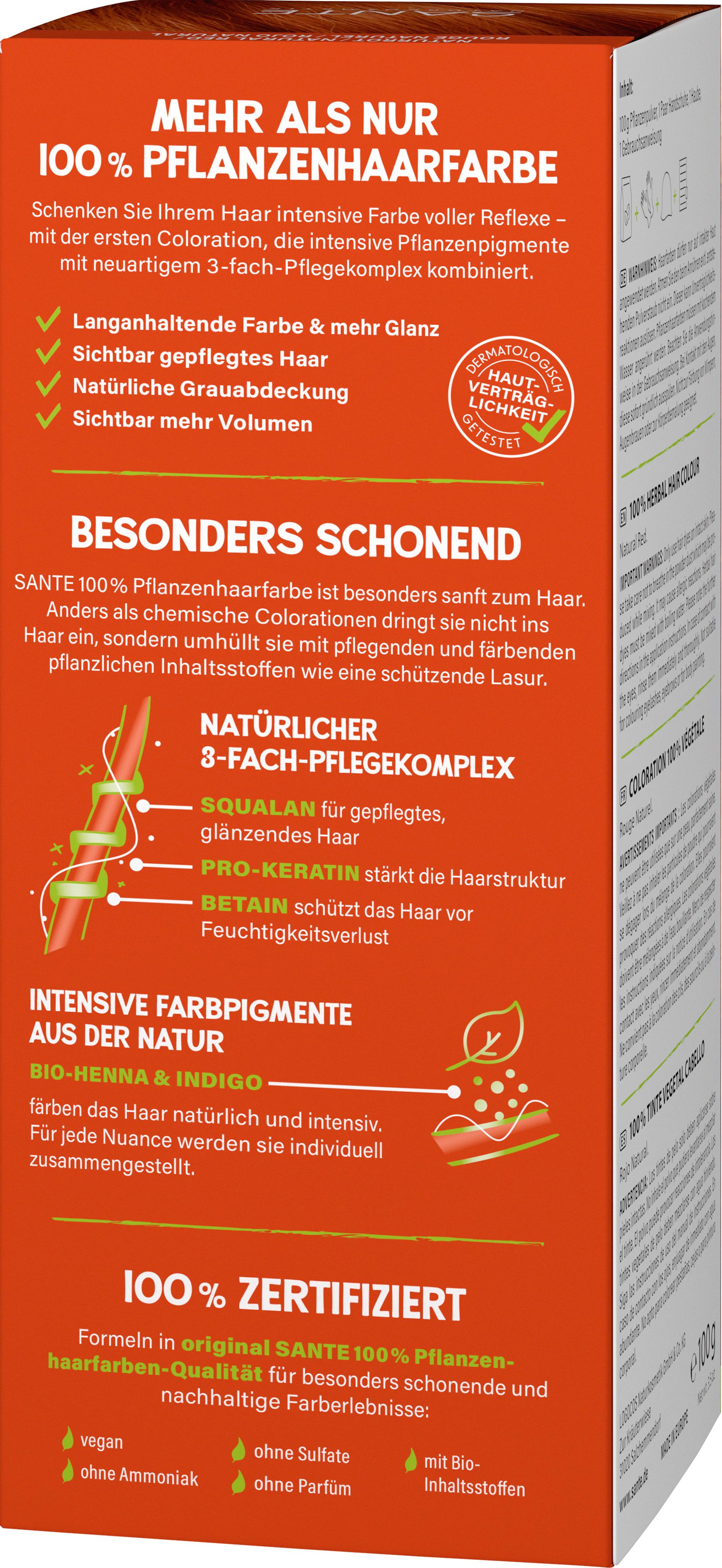 Produktbild SANTE 100% Pflanzen Haarfarbe Naturrot 2 von 4