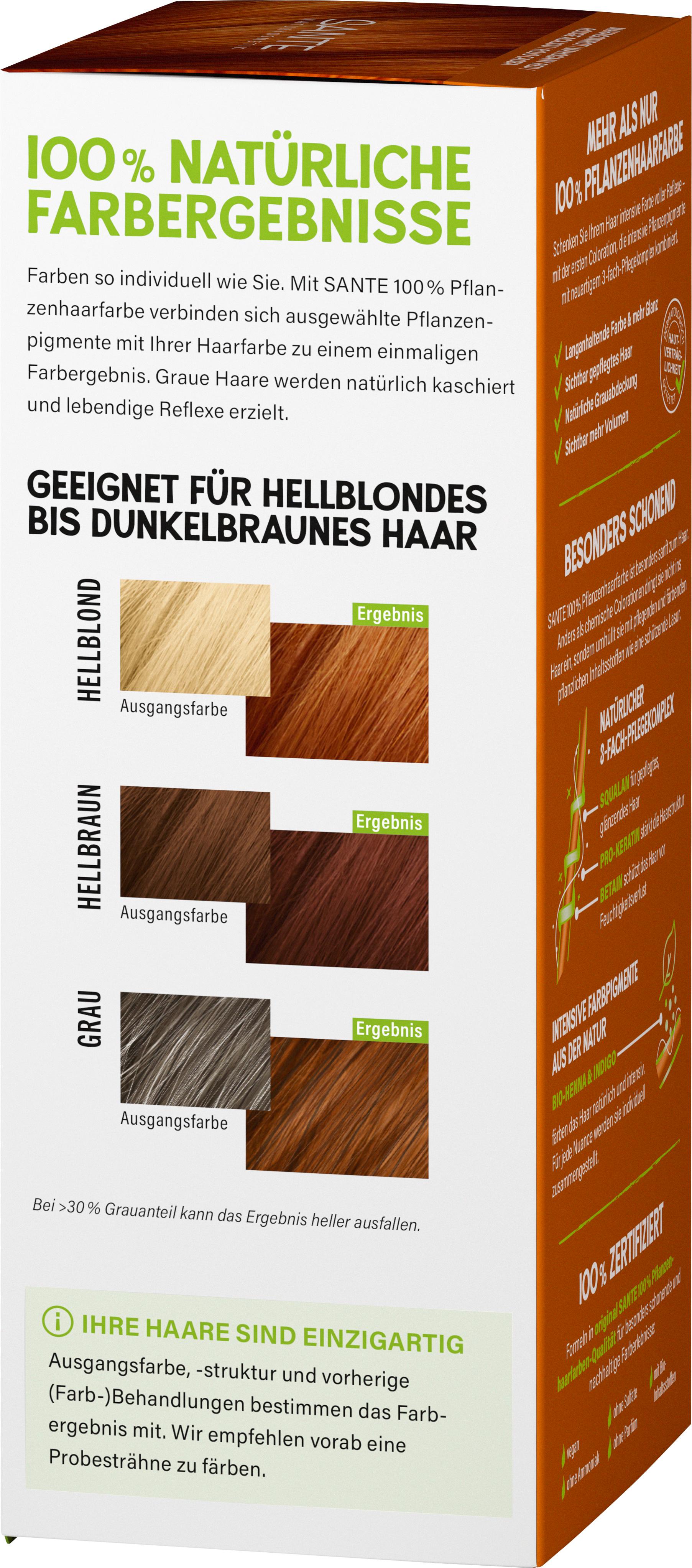 Produktbild SANTE 100% Pflanzen Haarfarbe Mahagonirot 3 von 4